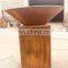 BBQ brazier steel round fire pit designs