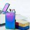 M8007 New Arrival Double Electric ARC Pulse LIGHTER ,Windproof Cigarette Lighter