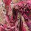 Fancy 3d Flowers Embroidery Fabric Pink Tulle Lace