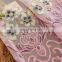 Cushion embroidered tulle curtain European modern floral organza sheer fabric