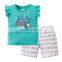 Girls Clothing Sets short sleeve Baby Girl Clothes Suits Lovely Print T-shirt+Shorts 2pcs Sets