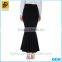 Hot Sale Casual Cotton Solid Color Maxi Skirt Latest Long Skirt Design 2016