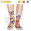 2016 Fashion Custom Jacquard Logo Camo Socks
