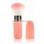 Orange beauty fashion makeup brush holder human hair makeup brush private label makeup brush