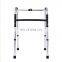 High strength stainless steel one button folding zimmer walker walking frame for old and disabled