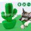 2020 New Upgrade Cactus Shape Dog Chew Toy Sticks Rubber Toothbrush For Dogs