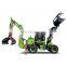 CE 2ton 3ton 5ton 6ton Mini Tractor Backhoe Loader small backhoe 4x4 with attachment back hoe for Sale philippines