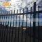 PVC coated square tube steel fence panels / strong beautiful steel picket fence