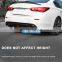 Carbon Fiber Style Car Bumper Rear Diffuser And Rear Spoiler Bodykit Carbon Fiber Rear Lip With Light For Infiniti Q60