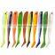 Amazon 10pcs/bag 75mm 2.8g 10-color Fishing Lure Soft Worm T-tail Soft Fish