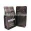 Custom Printed 12oz 340g Coffee Bags Resealable Flat Bottom Box Pouch for Coffee With Valve