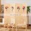 Folding screen room divider panel