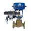 Modulating 4-20mA Control Valve Cast Steel Flange Pneumatic Modulating Valve Spring Returned