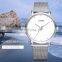 SINOBI Couple Watches Sliver Mesh Band S9598G Minimalism Style Pair Watches Christmas Gift Lovers Handwatches
