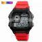 Skmei 1299 black red multifunction outdoor fashion waterproof own logo men watch digital dual time saat sport clock