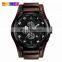skmei 9165 leather men quartz time sports watches jam tangan sport