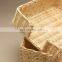 White wash square Rattan Napkin Holders wicker High Quality Tableware napkin tissue basket wovenmade in Vietnam