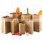 Recycled Large heavy duty durable brown paper bag square bottom storage bag Baked goods package Grease-proof takeaway bags