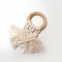 Wholesale Personalized Wooden Ring braided tassel Macrame Napkin Ring