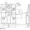 Supply factory price Bevel Fillet pivot hinges