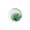 Vintage Creative Green Leaf Pattern Ceramic Wedding Decor Charger Plate For Restaurant