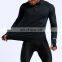 Half Zip Men Long Sleeve Gym Sports T Shirt Custom Plus Size Running Workout Sweatshirts