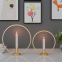 Black Round Candle Holder Gold Iron Candlestick Craft Desk Home Centerpiece Decoration Tealight Candle Holder For Home Decor
