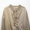 2025 Spring/Summer New European and American Style Women's Fashion Leisure Stacked Decorative Silk Texture Jacket