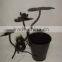 Outdoor metal animal garden flower pot