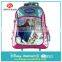 New Fashion Colorful Frozen Cartoon Kids Trolley Bags With Wheels