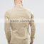2016 Autumn Long Sleeves Beige Mens Skinny Western Shirt with Front Pockets