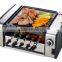 Home use hot dog rollers for barbeque electric grill &low price electrict grill