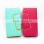 leather cases for nokia 640 xl , candy color phone covers with name card holders