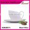 Custom White Ceramic Coffee Cup Set High quality ceramic coffee cup and saucer