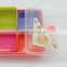 ~ 4 Compartment Bento Storage Plastic Portable Kids Lunch Box