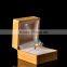 Wholesale Custom Glossy Unfinished Wood Led Light Jewelry Ring Box