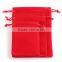 Colorful Drawstring Purple Velvet Jewelry Bag Jewelry Pouch