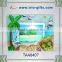 Customization glass picture frame with glitter decal artwork