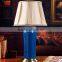 Noble factory supplied blue antique Table lamp for weddings with shadow