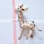 5 inch Lovely Pearl Powder Plastic Animals Shape Giraffe Baby Fridge Magnet