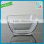 2pcs One Set Tempered Glass Crisper with rubber lid Tempered Bowl
