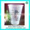 600ml Custom V shape Plastic Straw Cup , Beverage Plastic Mug with Straw