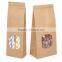 Custom Food Grade Kraft Paper Bag with Window and Zipper                        
                                                Quality Choice