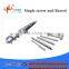 Rubber industry machinery Nitrided or bimetallic screw barrel