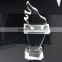 beautiful torch shaped crystal blank trophy for sport competition