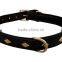 New Dog Leather Harness With Spikes Genuine Leather Dog Harness