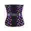 2015 best sell skull pattern 9 steel bones latex waist trainer