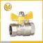 Forged NPT female brass ball valve nickel palting