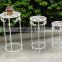 2015 new S/3 square metal flower stand and garden decoration