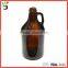 glass material beer storage bottle printed 1.89l growler